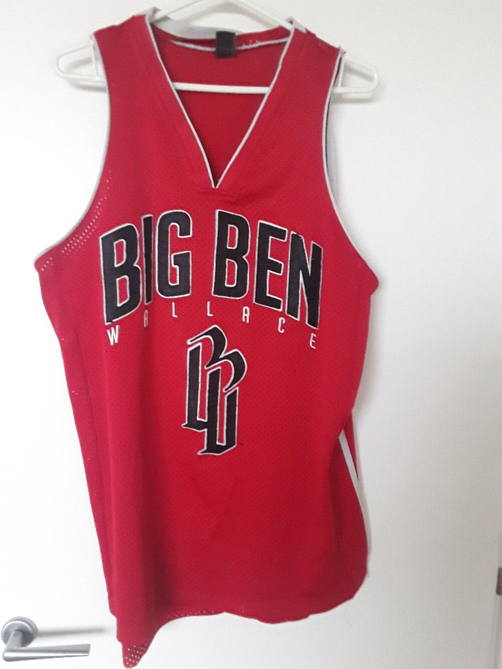 "BIG BEN" BEN WALLACE No. 3 DETROIT PISTONS (L) Basketball Jersey RED